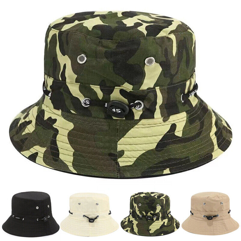 Bucket Hat Adults Unisex Summer Winter Fishing Beach Festival Sun 100 Percent Cotton