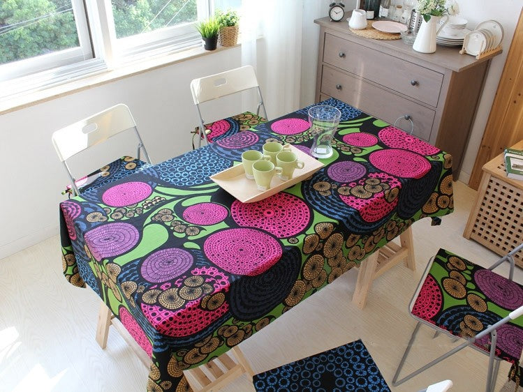 Cartoon Pastoral Circle Table Cloth