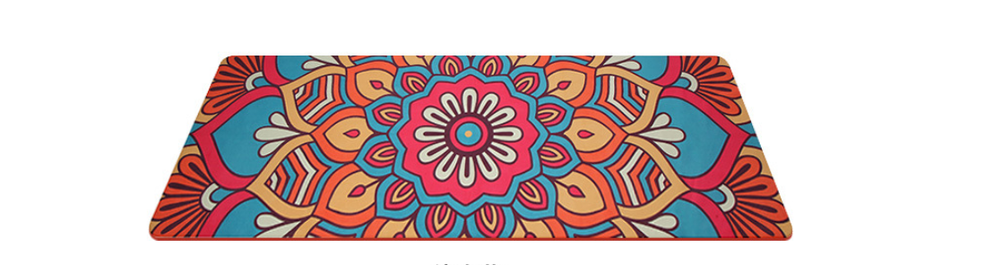 Anti-slip Suede Deerskin Velvet Yoga Mat Flower