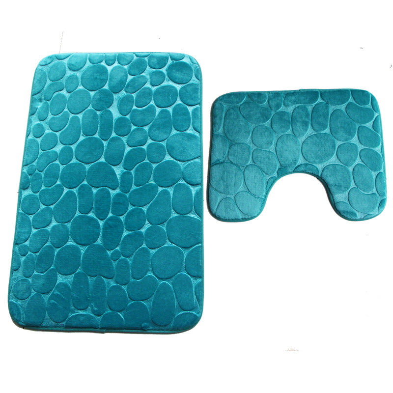 Bathroom Toilet Floor Mat PVC Anti Slip Absorbent Carpet Door Mat