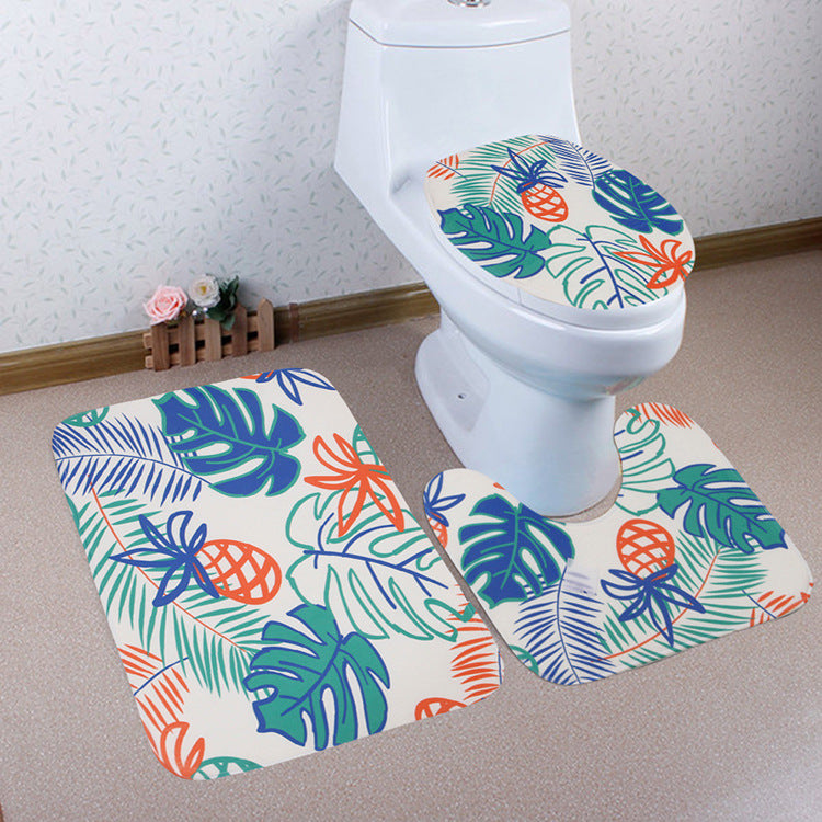 Pineapple pattern non-slip floor mat