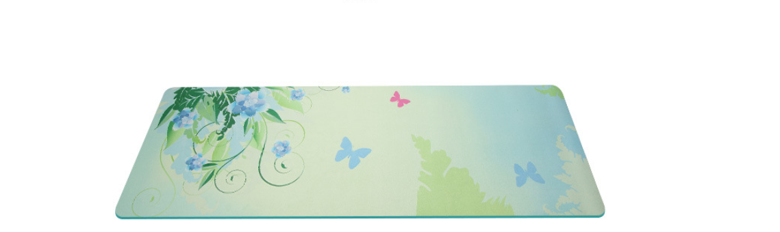 Anti-slip Suede Deerskin Velvet Yoga Mat Flower