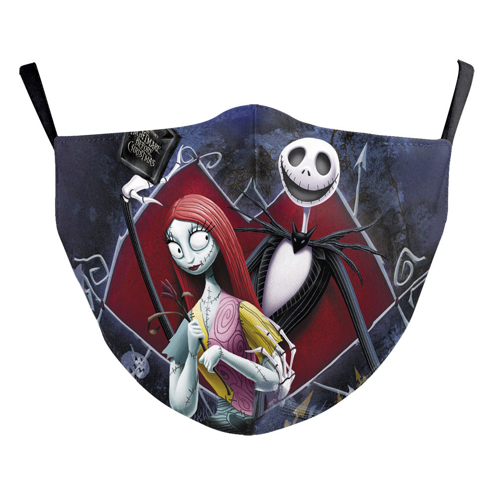 Printed adult protective mask