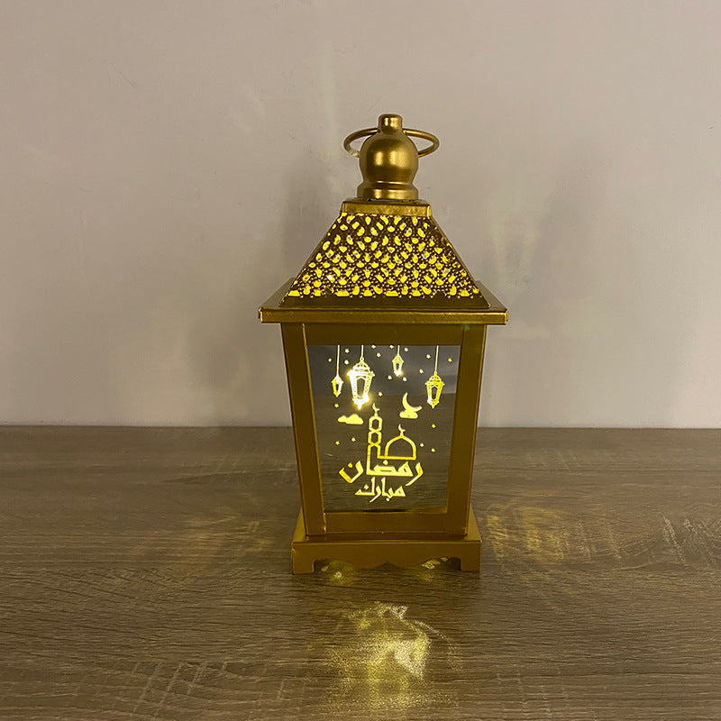 Wrought Iron Wind Lantern Crafts Arabian Lantern Study Lighting
