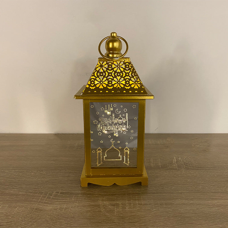 Wrought Iron Wind Lantern Crafts Arabian Lantern Study Lighting