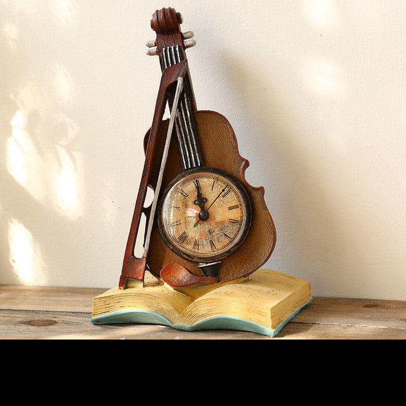 Desk Clock Home Bedroom Living Room Nostalgic Decorative Ornaments Office Model Room Creative Furnishings