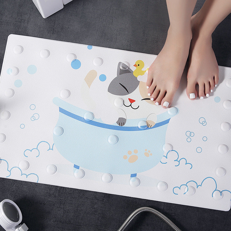 Cartoon Bathroom Non-slip Floor Mat Waterproof Shower Room Bathtub Mat