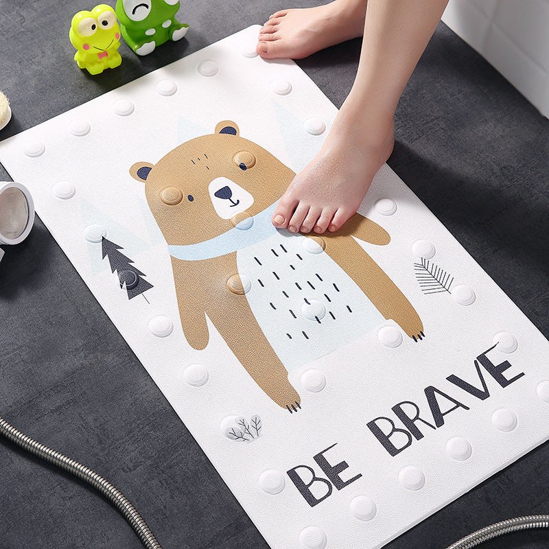 Cartoon Bathroom Non-slip Floor Mat Waterproof Shower Room Bathtub Mat