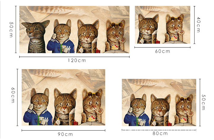 Door Entry Door Stepping Mat Bathroom Anti-slip Mat Cartoon Bathroom Carpet Bedroom Living Room Carpet
