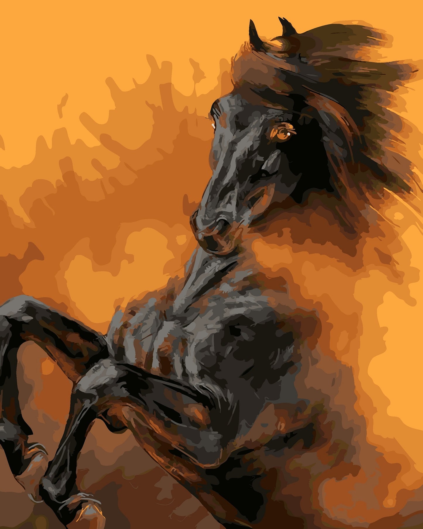 Acrylic Paint On Canvas Hand-Painted Home Decor