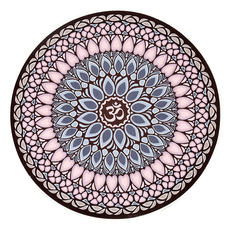 Nagudi Small Round Mat Yoga Mat Non-slip Natural Rubber