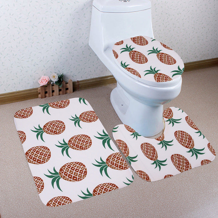 Pineapple pattern non-slip floor mat