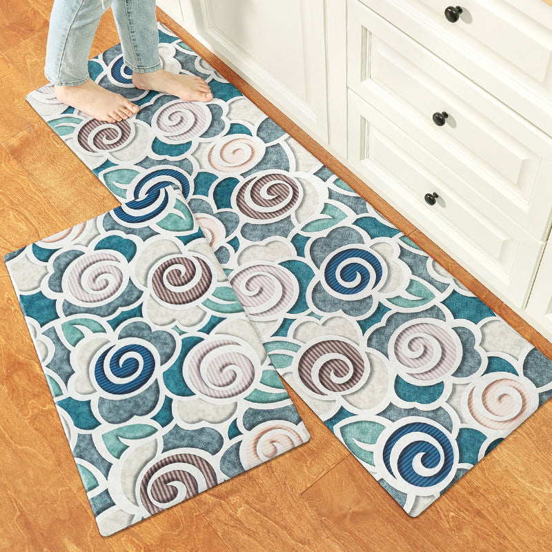 Kitchen Floor Mats Can Be Wiped Non-slip, Disposable Oil-proof, Dirt-resistant Drop-proof Waterproof Mat