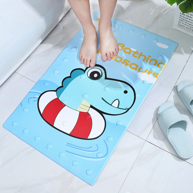 Cartoon Bathroom Non-slip Floor Mat Waterproof Shower Room Bathtub Mat