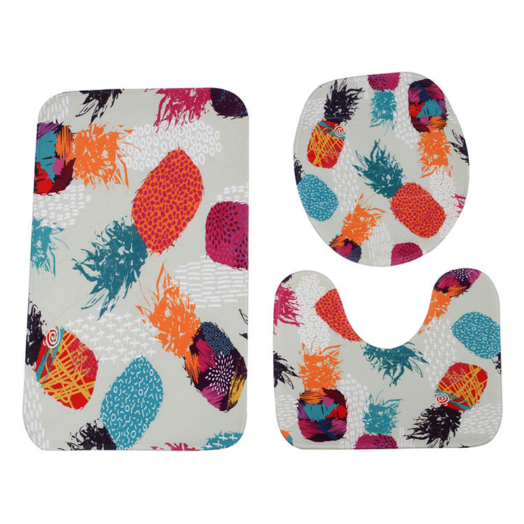 Pineapple pattern non-slip floor mat