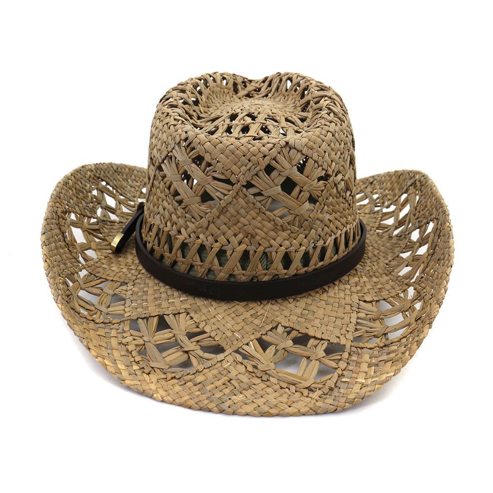 Natural Salt Grass Handmade Men's Cowboy Hat