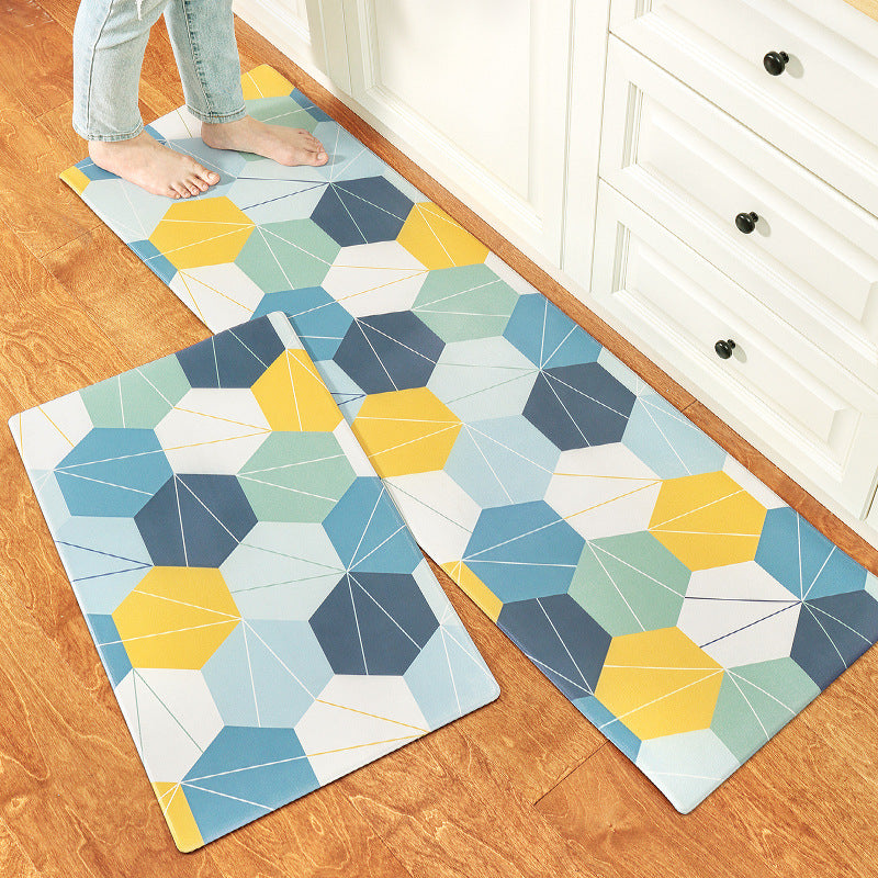 Kitchen Floor Mats Can Be Wiped Non-slip, Disposable Oil-proof, Dirt-resistant Drop-proof Waterproof Mat