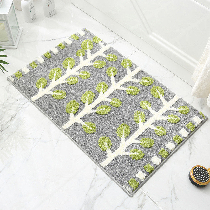 Flocked Non Slip Mat Absorbs Water