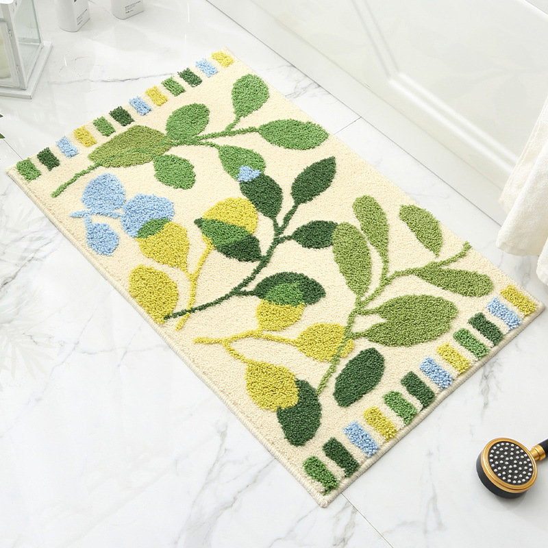 Flocked Non Slip Mat Absorbs Water