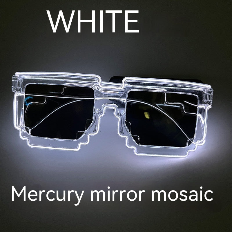 Glowing Glasses Mosaic Sunglasses Bar Disco Party Carnival Atmosphere Props