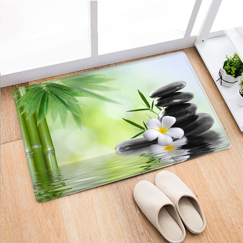 Zen Garden Bamboo Fiber Anti-slip Door Mat