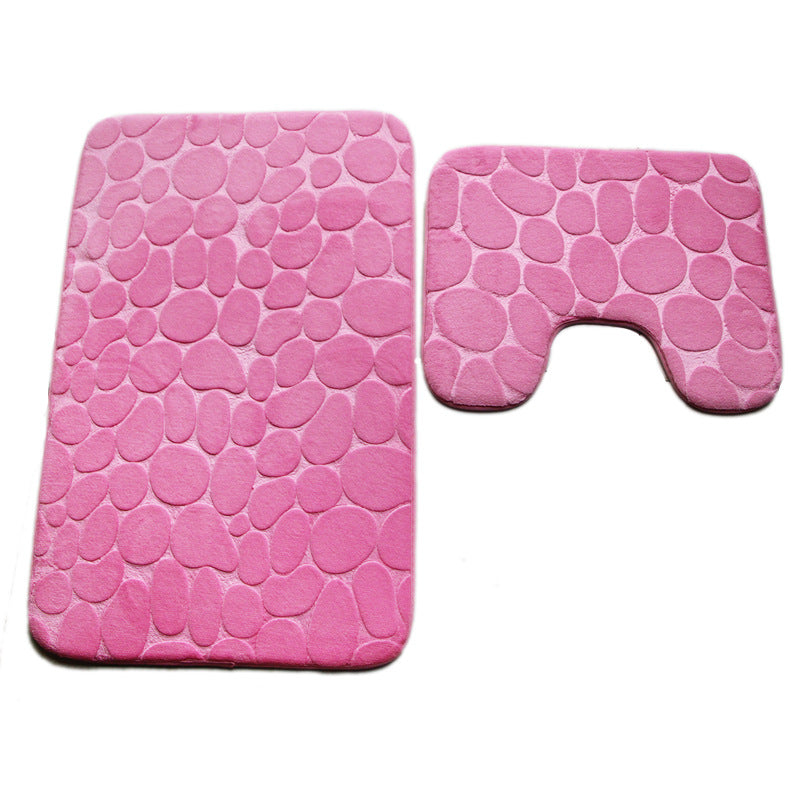 Bathroom Toilet Floor Mat PVC Anti Slip Absorbent Carpet Door Mat