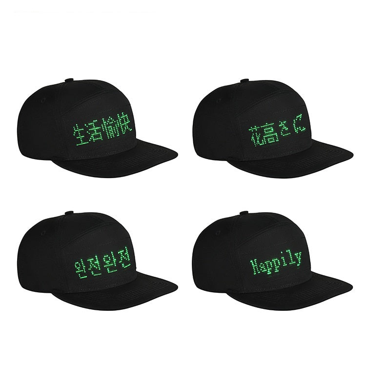 Multilingual Mobile Phone Editorial Content Display Baseball Hat
