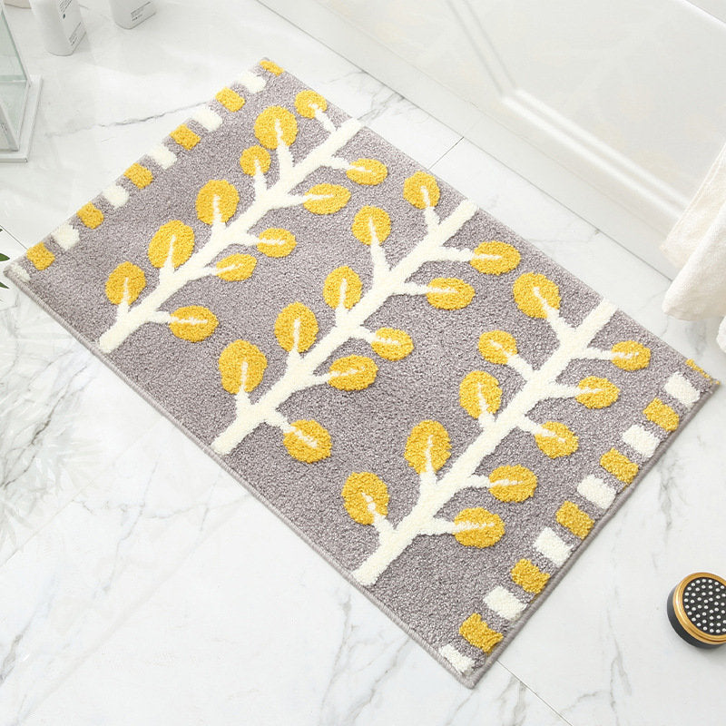 Flocked Non Slip Mat Absorbs Water