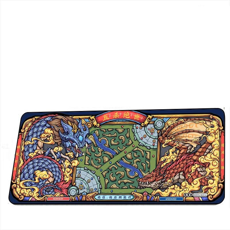 All Black Extended Office Gaming Mouse Pad