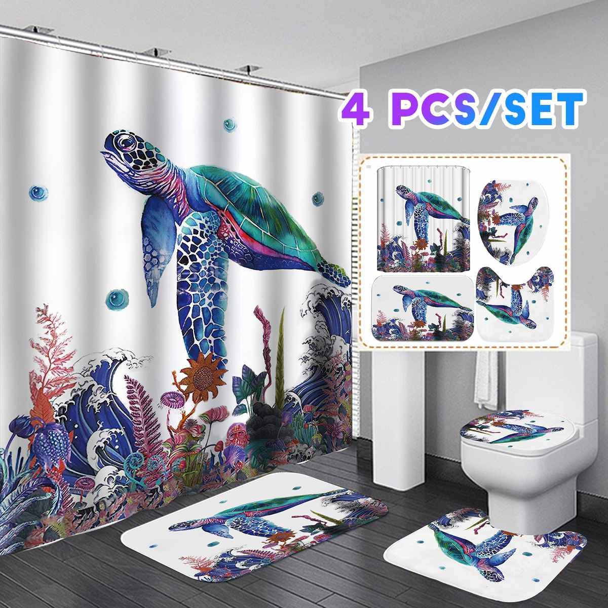 Bathroom non-slip floor mat absorbent suit