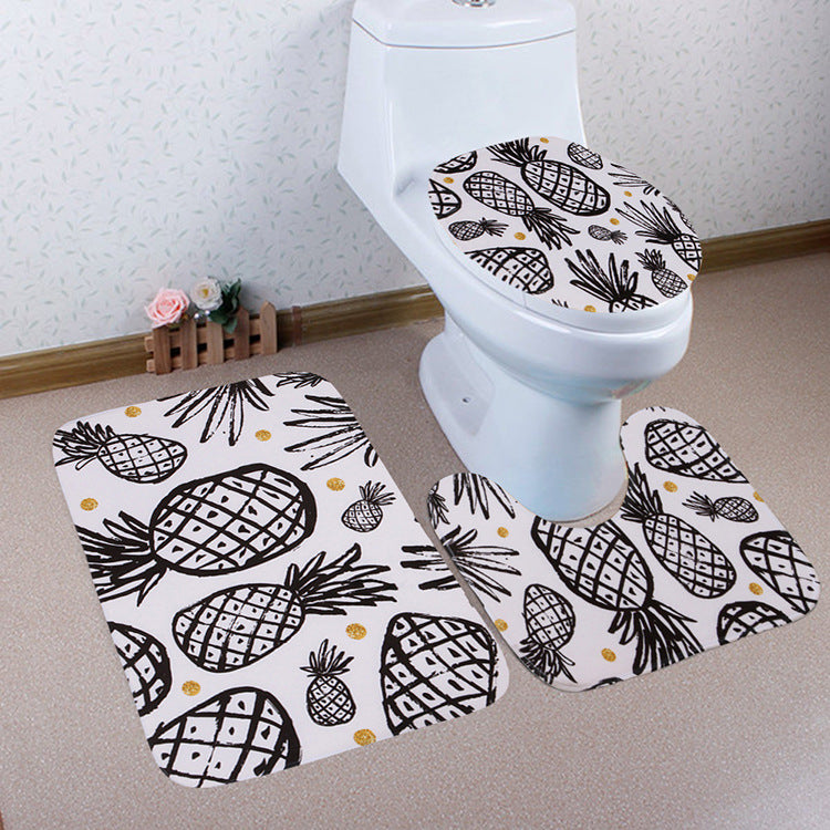 Pineapple pattern non-slip floor mat