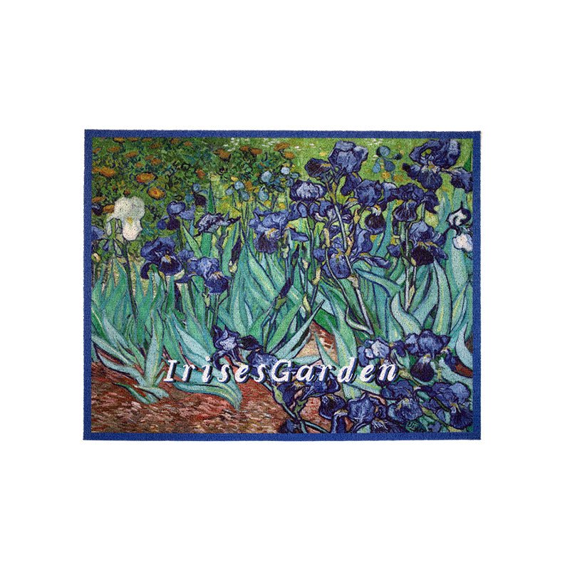 Anti-slip Floor Mat With Vintage Oil Painting At The Entrance