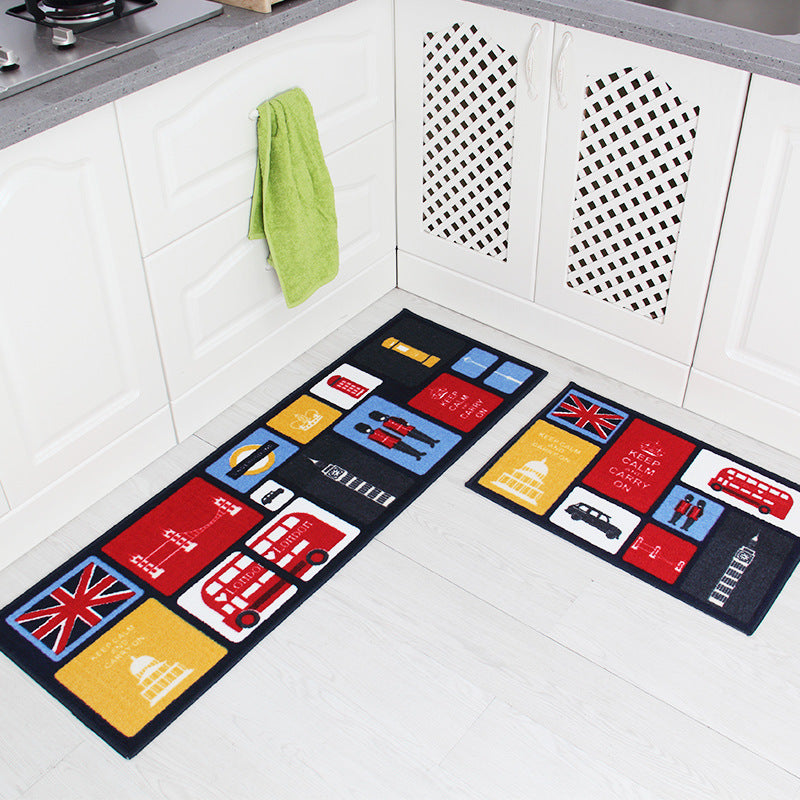 Household Water-absorbent And Oil-proof Anti-slip Mat Bath And Bathroom Foot Mat