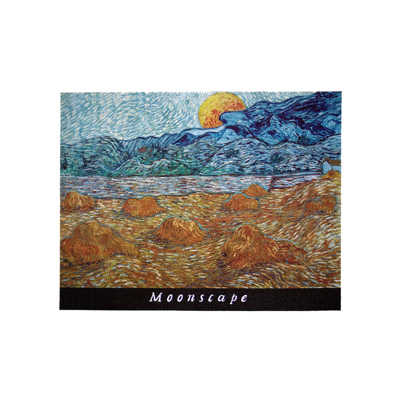 Anti-slip Floor Mat With Vintage Oil Painting At The Entrance