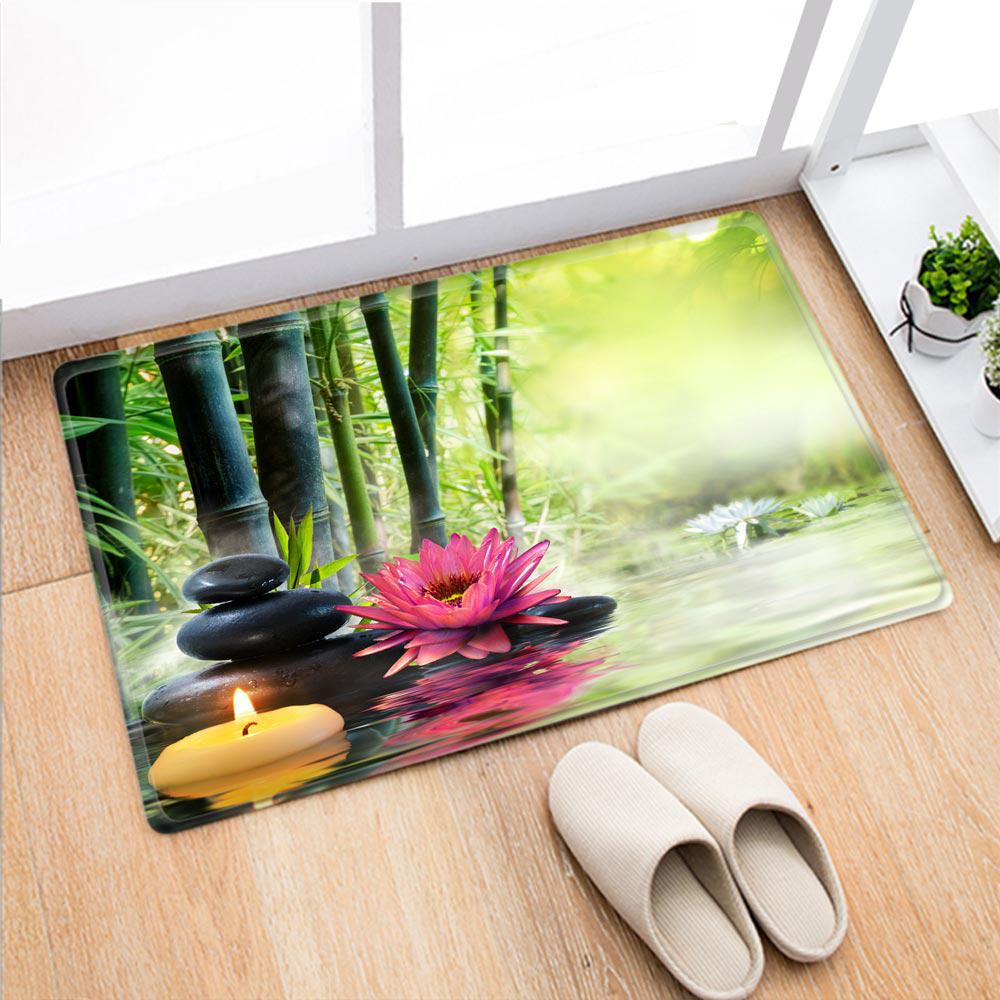 Zen Garden Bamboo Fiber Anti-slip Door Mat
