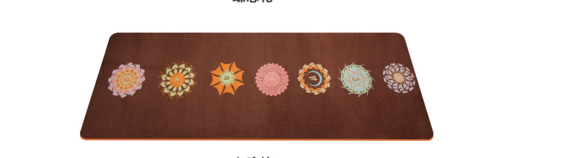 Anti-slip Suede Deerskin Velvet Yoga Mat Flower