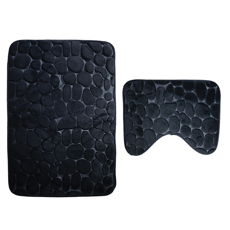 Bathroom Toilet Floor Mat PVC Anti Slip Absorbent Carpet Door Mat