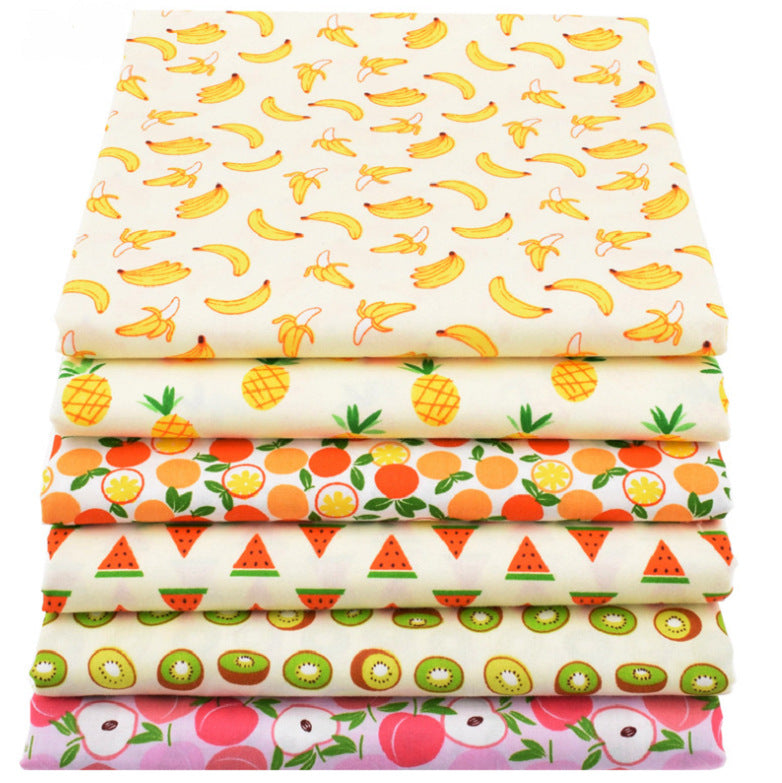 Cartoon Fruit Series Twill Printed Fabric