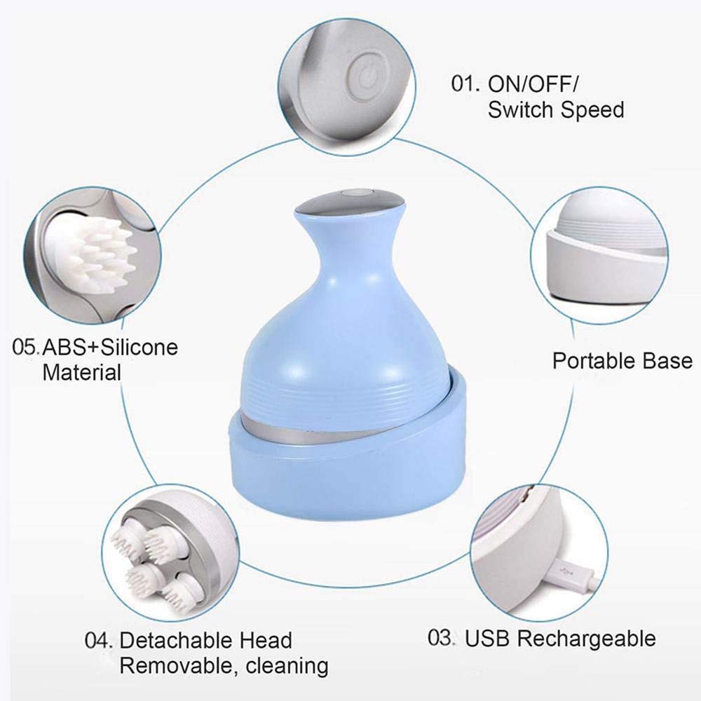 Electric Pet Massager Dog Cat Massage Vibrating Scalp Charging Machine Head Kneading Health Care Cat Supplies Accessories