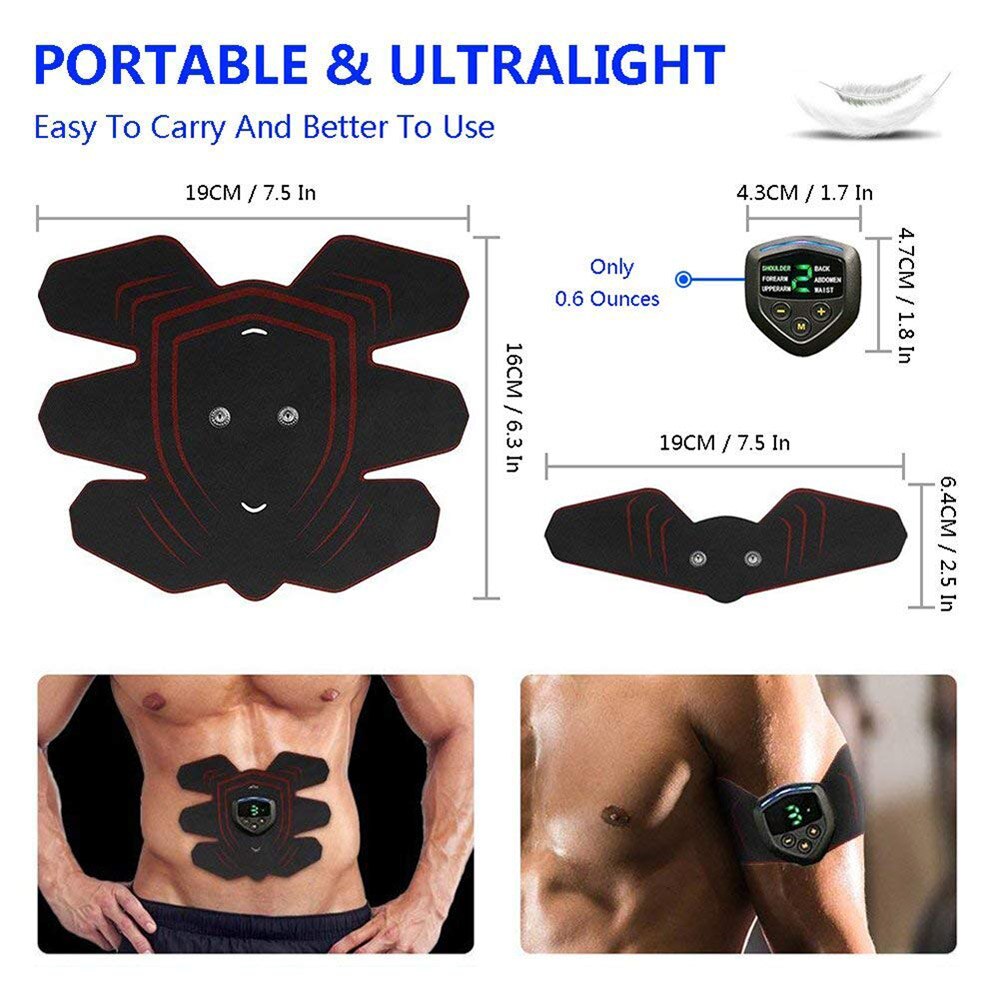 Vibration Fitness Massager Abdominal Muscle Stimulator Toner Home Gym Electrostimulation ABS Trainer EMS Training Apparatus