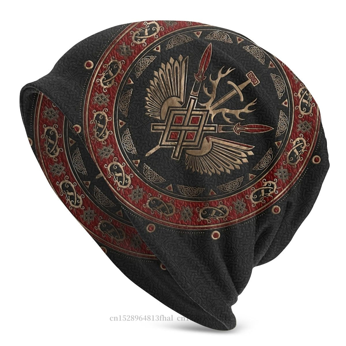 Knit Hat Viking Outdoor Beanie Caps For Men Women Tree With Triquetra Skullies Beanies Ski Caps Cotton Bonnet Hats