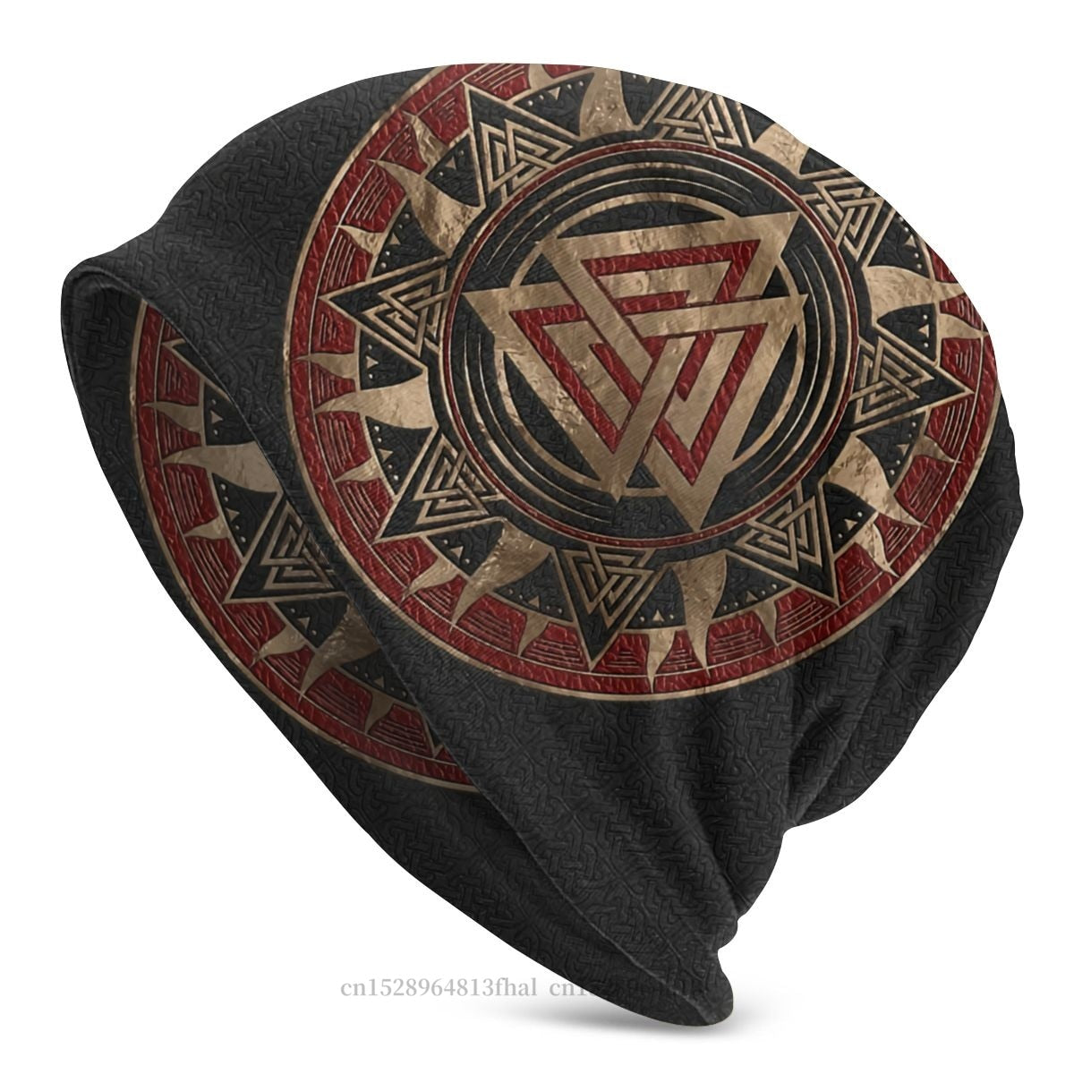 Knit Hat Viking Outdoor Beanie Caps For Men Women Tree With Triquetra Skullies Beanies Ski Caps Cotton Bonnet Hats