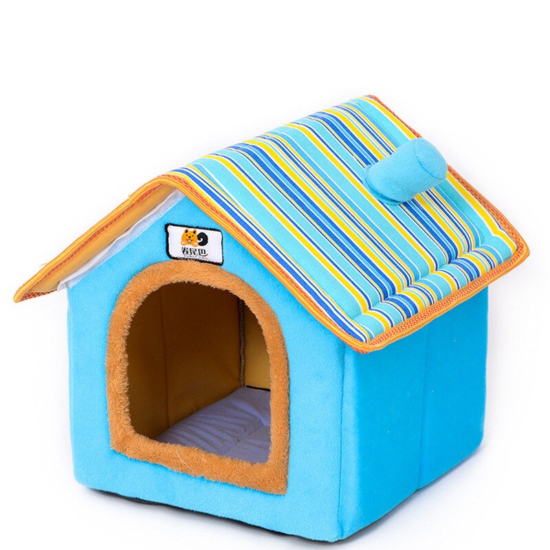 XS-L Pet Cat Dog Bed House Washable Waterproof &no Fade Small Pet House Hand Wash & Mechanical Wash Breathable Dogs Cage