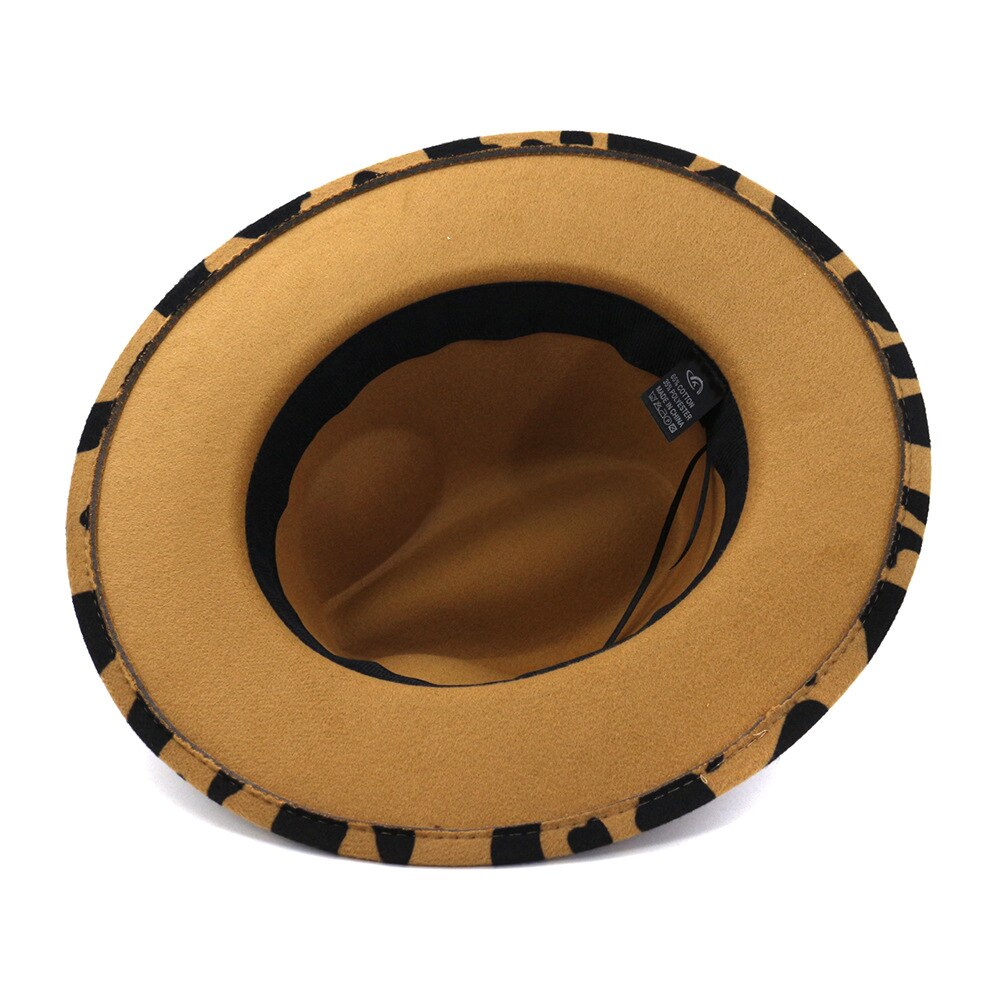 BUTTERMERE Cow Grain Fedora Hat Women Panama Wool Felt Fedora Hats Autumn Winter Brand Ladies Wide Brim Party Trilby Jazz Cap