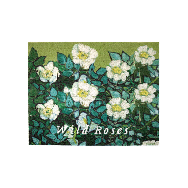 Anti-slip Floor Mat With Vintage Oil Painting At The Entrance