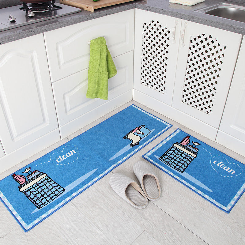 Household Water-absorbent And Oil-proof Anti-slip Mat Bath And Bathroom Foot Mat