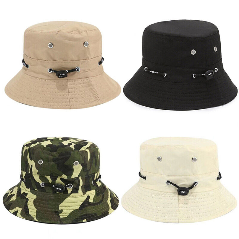 Bucket Hat Adults Unisex Summer Winter Fishing Beach Festival Sun 100 Percent Cotton