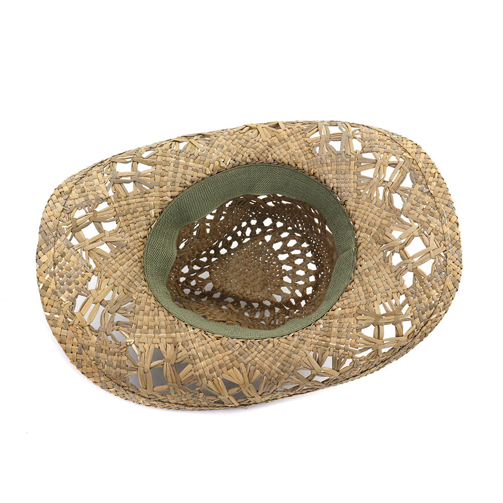 Natural Salt Grass Handmade Men's Cowboy Hat