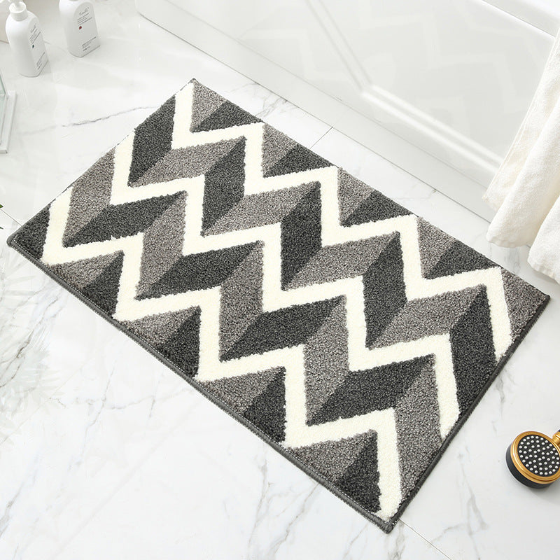 Flocked Non Slip Mat Absorbs Water