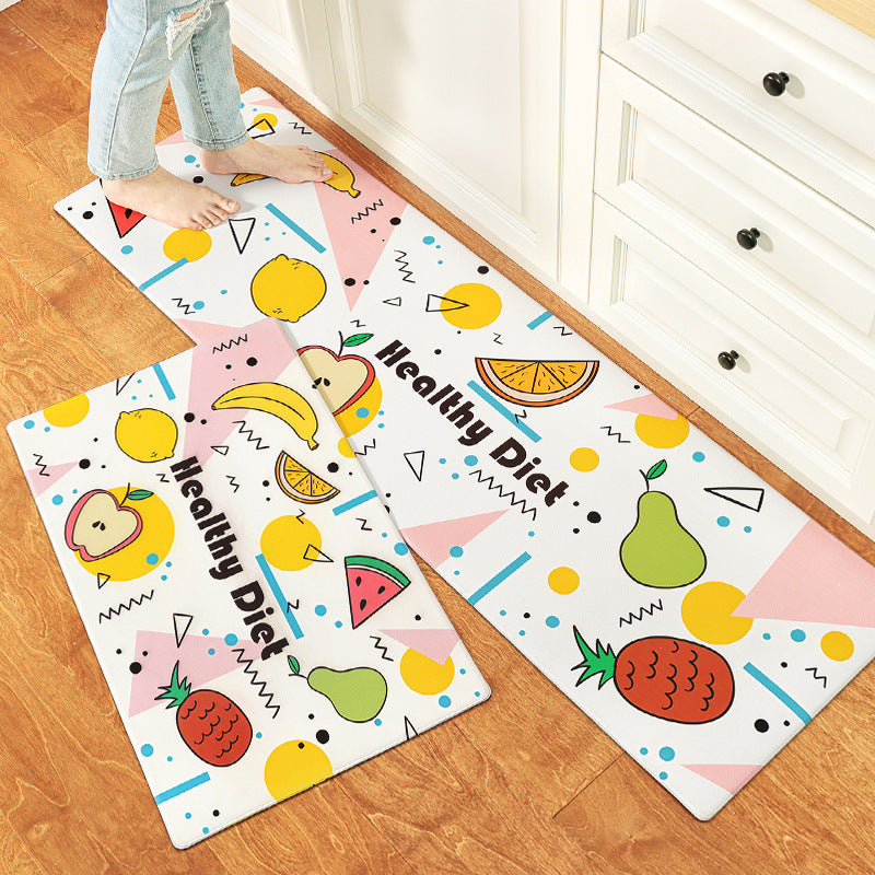 Kitchen Floor Mats Can Be Wiped Non-slip, Disposable Oil-proof, Dirt-resistant Drop-proof Waterproof Mat
